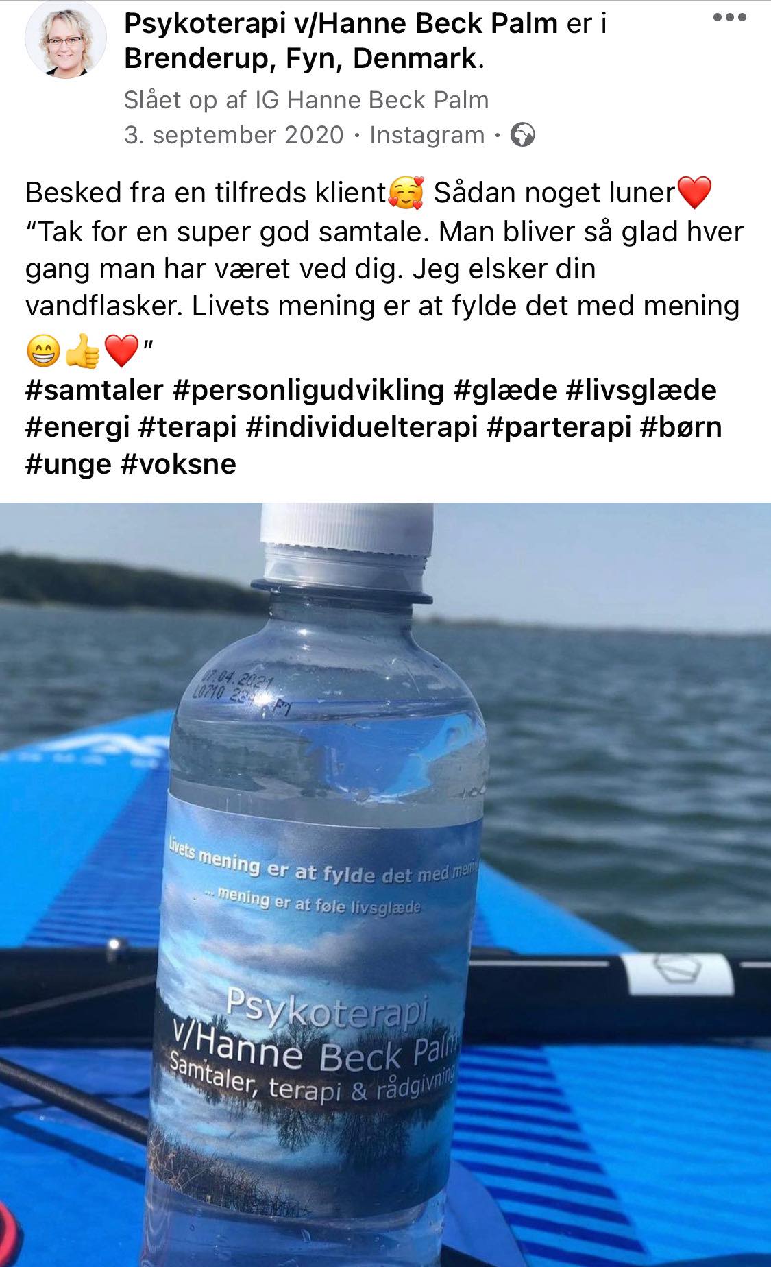 Besked fra kunde efter samtaler